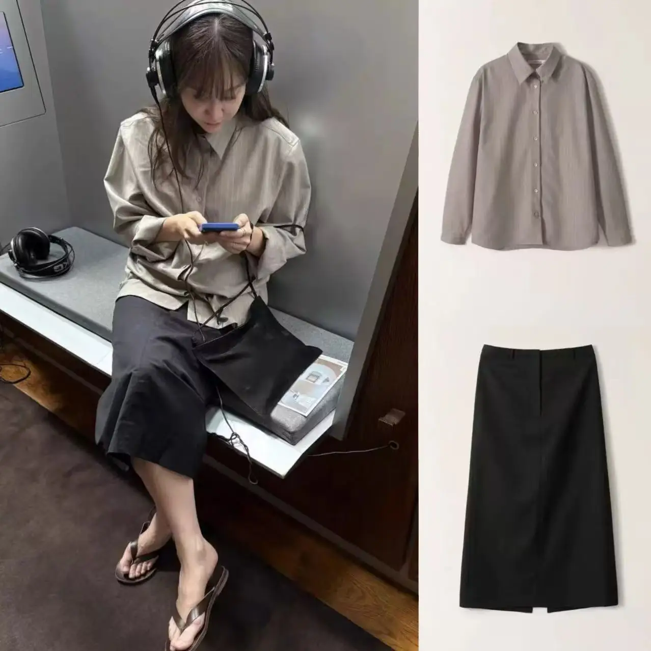 Комплект для женщин: прямая юбка-миди и топ с высокой талией, повседневный, в полоску, на пуговицах
Комплект для женщин: прямая юбка-миди и топ с высокой талией, повседневный, в полоску, на пуговицах