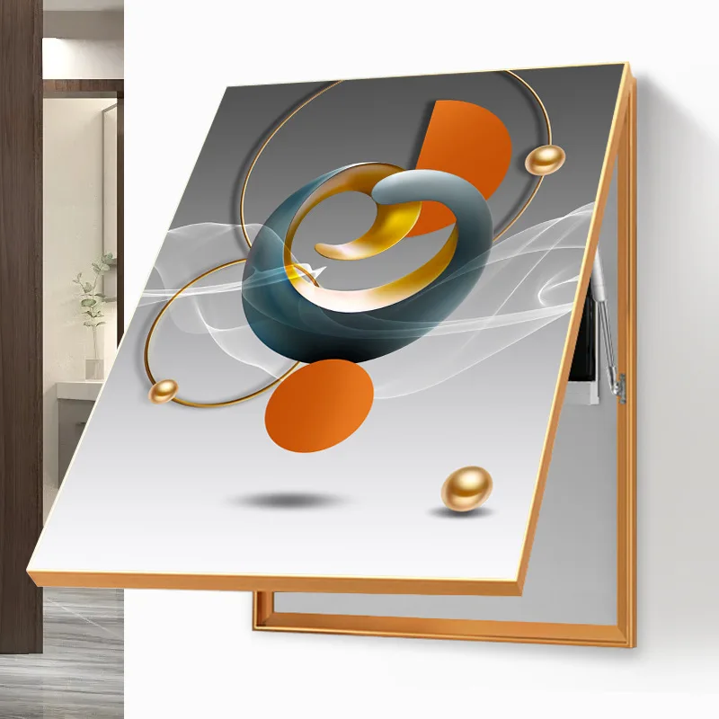 Meter box decorative vertical modern simple restaurant blocking hanging paintings
Meter box decorative vertical modern simple restaurant blocking hanging paintings