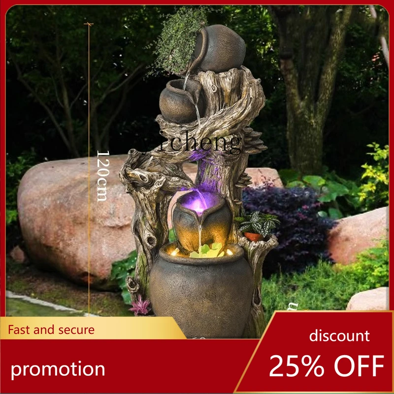 CZ Clay Pot Water Flowing Ornament Floor-standing Entrance Hallway Balcony Landscape Garden Decoration Fountain
CZ Clay Pot Water Flowing Ornament Floor-standing Entrance Hallway Balcony Landscape Garden Decoration Fountain
