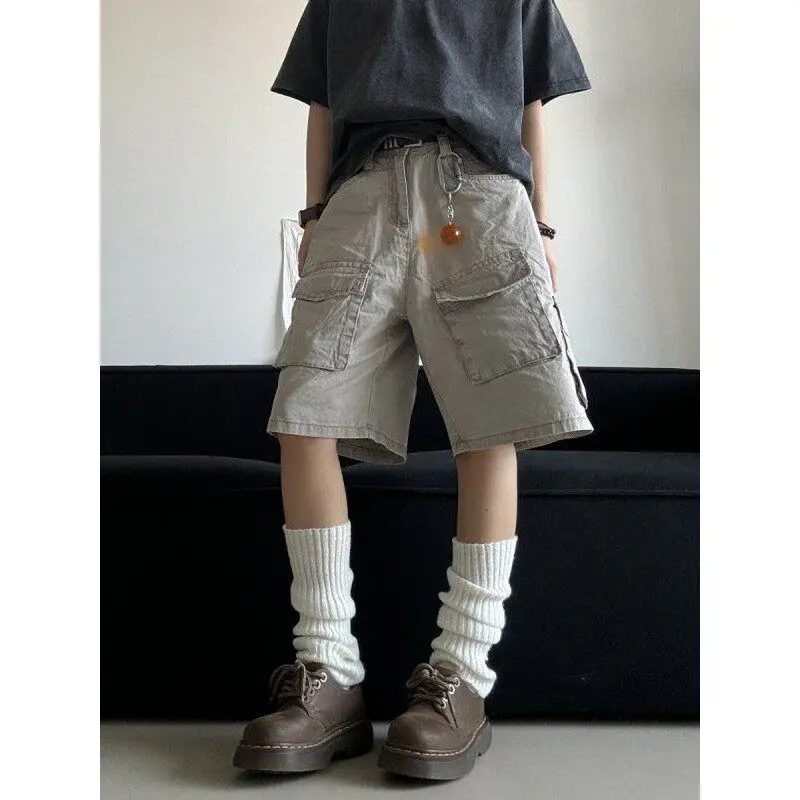 Retro American Washed Workwear Shorts Men Women Style Summer Thin Street Loose Straight Multi Pocket Five-Quarter Trendy
Retro American Washed Workwear Shorts Men Women Style Summer Thin Street Loose Straight Multi Pocket Five-Quarter Trendy