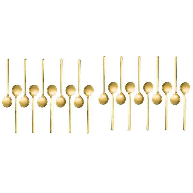 LJL-Stainless Steel 20 Pcs Espresso Spoons Teaspoons For Coffee Sugar Dessert Cake Ice Cream Soup Antipasto (Gold)
LJL-Stainless Steel 20 Pcs Espresso Spoons Teaspoons For Coffee Sugar Dessert Cake Ice Cream Soup Antipasto (Gold)