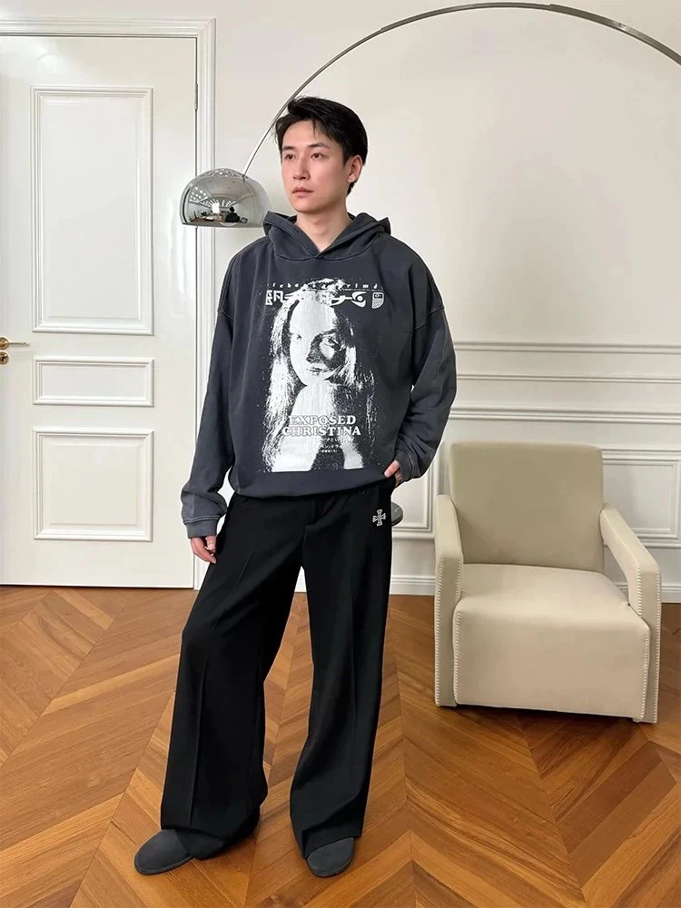 Depred Rich Second Generation Women like Fan Fan Worn-In Craed Print Casual Hoodie Youth Trend Loose Fit Long Sve
Depred Rich Second Generation Women like Fan Fan Worn-In Craed Print Casual Hoodie Youth Trend Loose Fit Long Sve