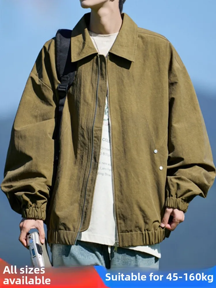 Loose Fit Casual Long Sve Men's Jaet Collared Outerwear Spring Autumn New Sle Versatile Comfortable Polyester Fiber
Loose Fit Casual Long Sve Men's Jaet Collared Outerwear Spring Autumn New Sle Versatile Comfortable Polyester Fiber