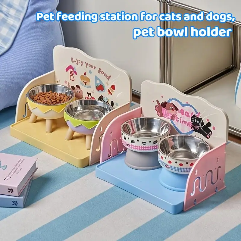 Pet Feeding Table For Cats And Dogs, Prevents Food Spills, Easy To Assemble And Clean, And Prevents Tipping Over.
Pet Feeding Table For Cats And Dogs, Prevents Food Spills, Easy To Assemble And Clean, And Prevents Tipping Over.