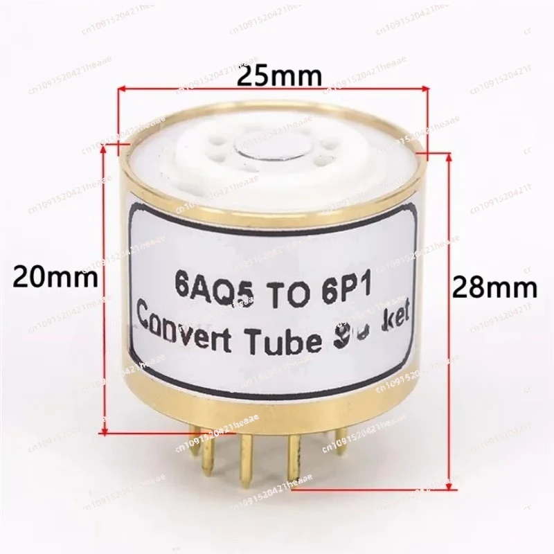 Suitable for Electronic tube conversion seat/6AQ5 (plugged in) to 6P1 electronic tube/tube holder bile duct adapter original
Suitable for Electronic tube conversion seat/6AQ5 (plugged in) to 6P1 electronic tube/tube holder bile duct adapter original