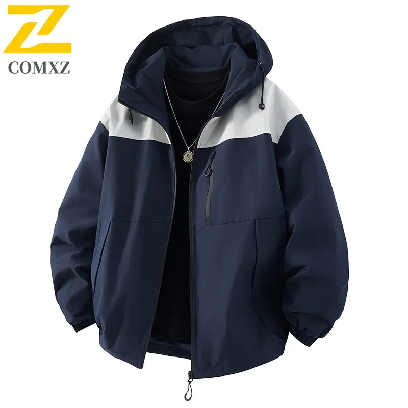 COMXZ Мужская ветровка Удобная брендовая куртка с несколькими карманами для кемпинга и пешего туризма Университетская куртка для бега Дышащее пальто с капюшоном
COMXZ Мужская ветровка Удобная брендовая куртка с несколькими карманами для кемпинга и пешего туризма Университетская куртка для бега Дышащее пальто с капюшоном