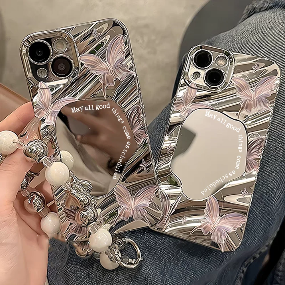 Wrist Chain Cover For Samsung A55 5G Galaxy A35 A33 A34 A53 A54 A52 A51 A50 A32 A16 A15 A14 A13 A12 Mirror Butterfly Case Funda
Wrist Chain Cover For Samsung A55 5G Galaxy A35 A33 A34 A53 A54 A52 A51 A50 A32 A16 A15 A14 A13 A12 Mirror Butterfly Case Funda