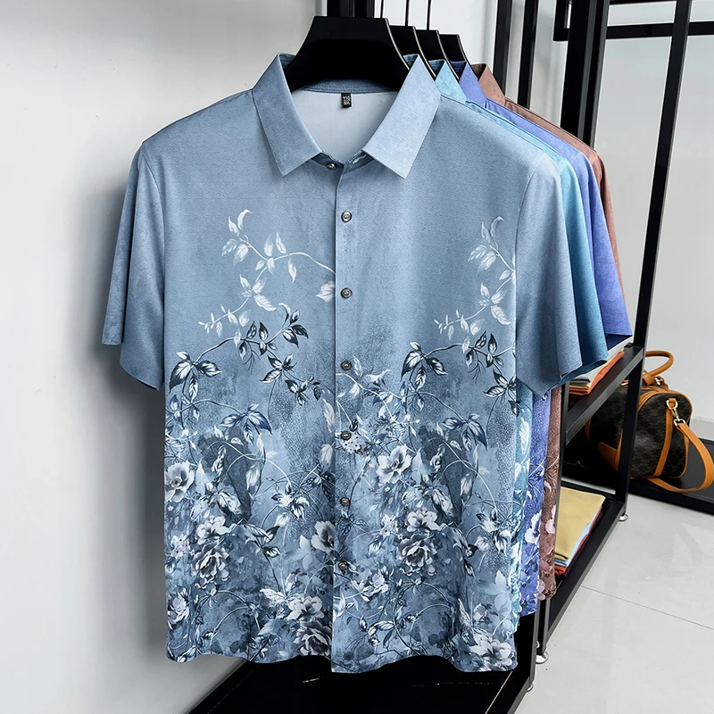 Summer Men's Printed Casual Fashion Simple Breathable Comfortable Short-Sleeved Shirt
Summer Men's Printed Casual Fashion Simple Breathable Comfortable Short-Sleeved Shirt