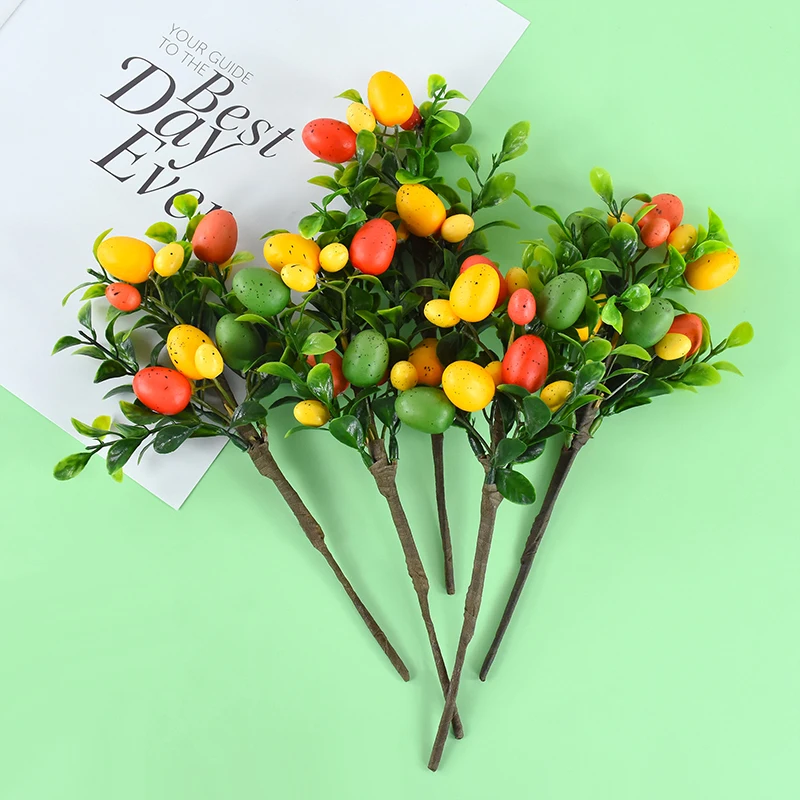 Easter Egg Tree Branch Colorful Painting Foam Egg Flower Fake Plant DIY Home Desktop Ornament Easter Festival Decoration Suppies
Easter Egg Tree Branch Colorful Painting Foam Egg Flower Fake Plant DIY Home Desktop Ornament Easter Festival Decoration Suppies