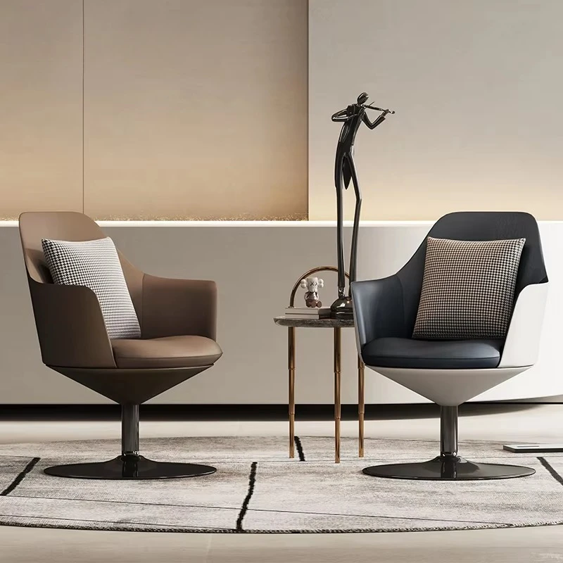 Modern office rotating lounge chair with metal base, commercial armchair, Italian furniture, leather recliner, sofa
Modern office rotating lounge chair with metal base, commercial armchair, Italian furniture, leather recliner, sofa