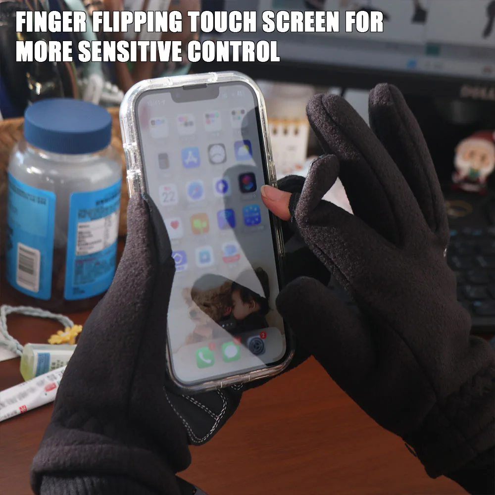 Simple 2 Fingers Flip Fleece Gloves Keep Warm Windproof Winter Warm Gloves Thicken Korean Style Full Finger Mittens Outdooor
Simple 2 Fingers Flip Fleece Gloves Keep Warm Windproof Winter Warm Gloves Thicken Korean Style Full Finger Mittens Outdooor