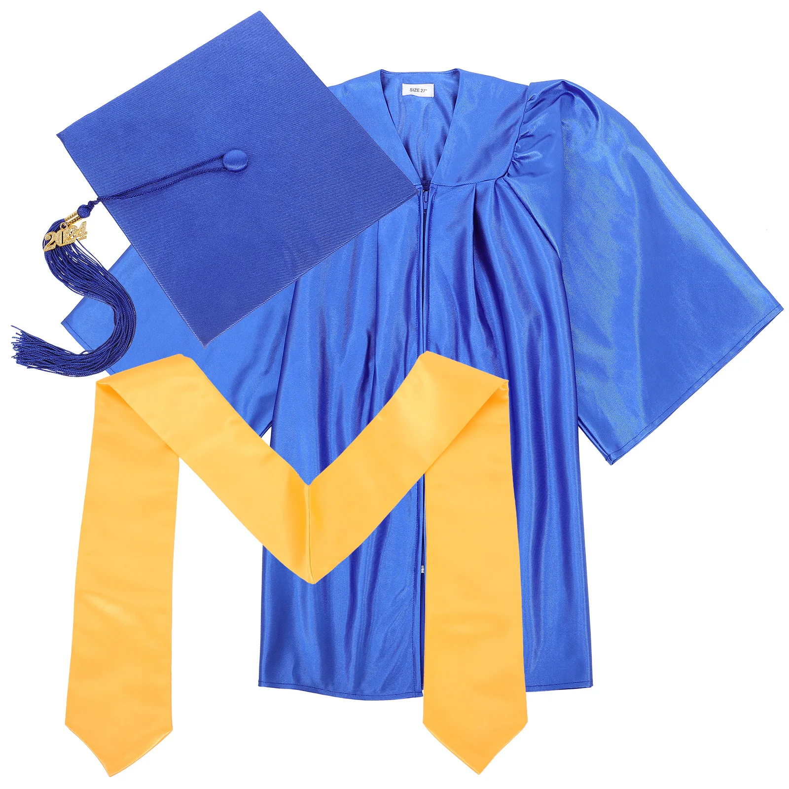 1 set Kids Graduation Gown Cap Set Blue Size 33 Hat Shawl Outfit Elementary School 2024 Pendant Tassel Robe Accessories
1 set Kids Graduation Gown Cap Set Blue Size 33 Hat Shawl Outfit Elementary School 2024 Pendant Tassel Robe Accessories