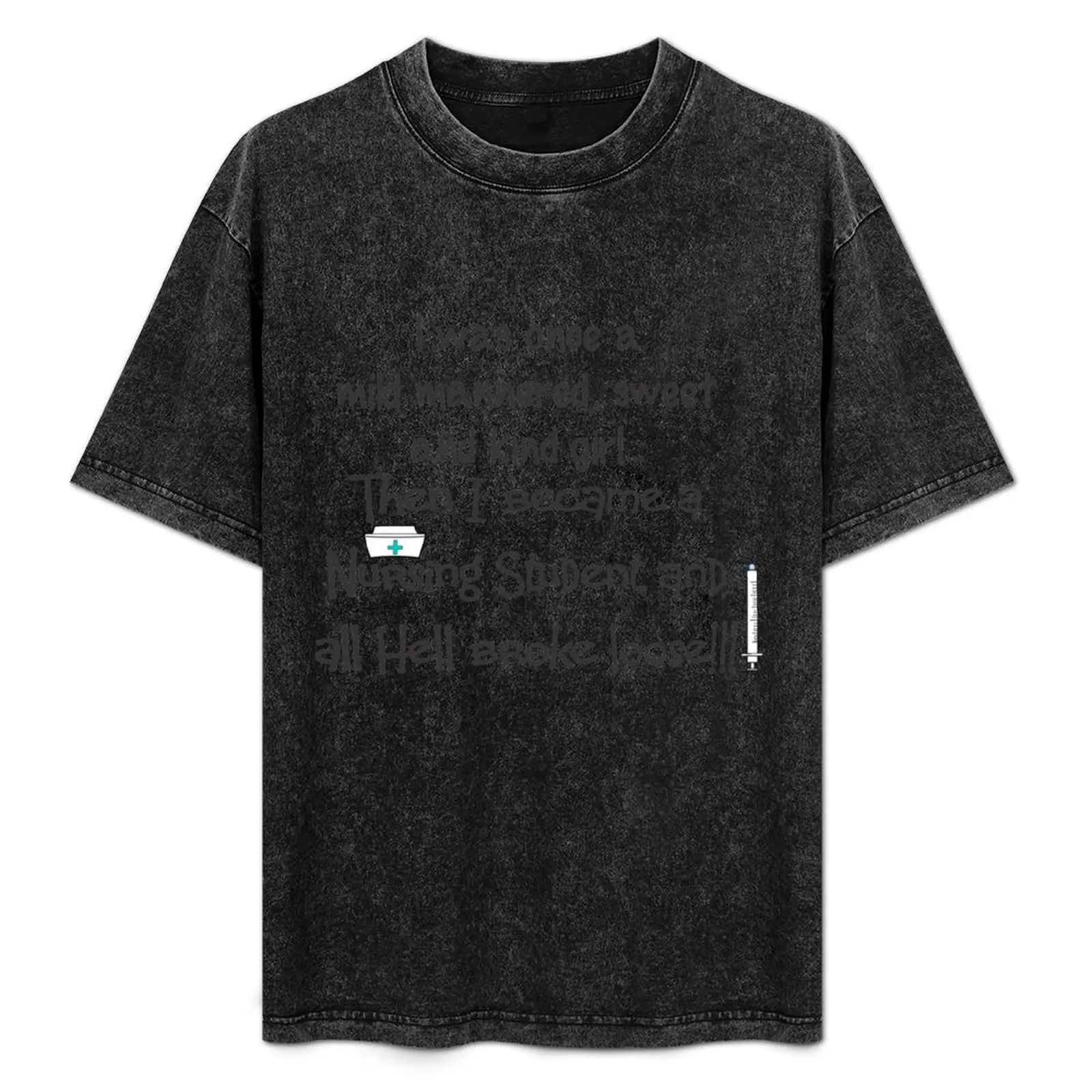 Nursing Student Humor T-Shirt Non-Shrink Basic Cotton T-Shirt
Nursing Student Humor T-Shirt Non-Shrink Basic Cotton T-Shirt
