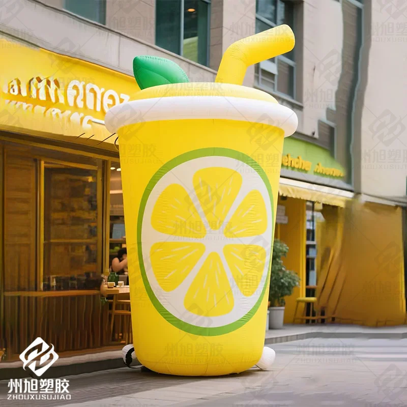 Inflatable lemon cups with blowers, outdoor square/shopping mall/park decoration props
Inflatable lemon cups with blowers, outdoor square/shopping mall/park decoration props