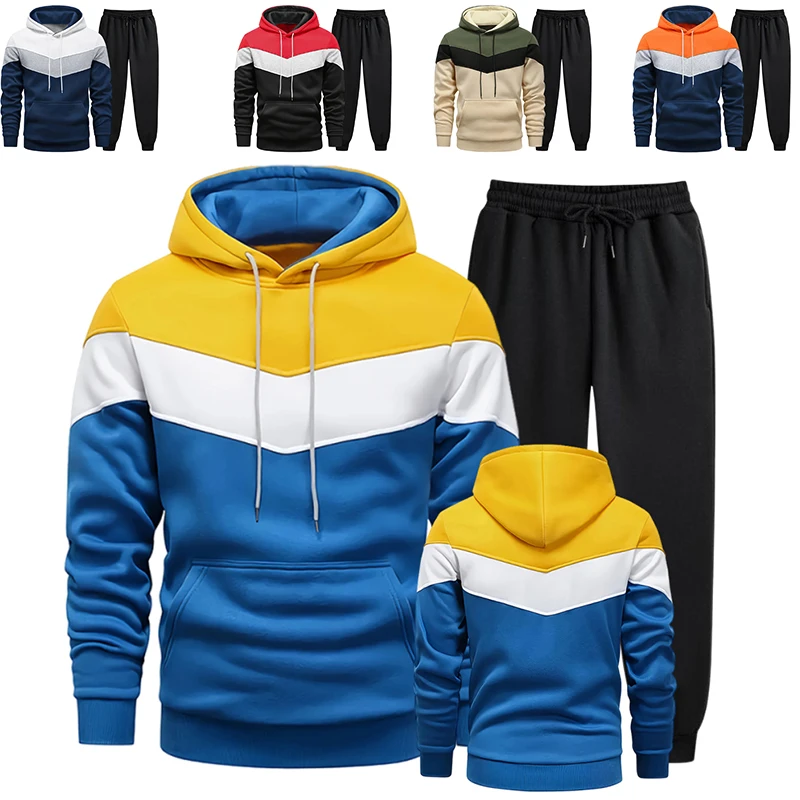 2025 Hot Sale Mens Tracksuit Hoodies and Sweatpants High Quality Male Daily Casual Sport Jogging Suit Tricolor Striped Sportwear
2025 Hot Sale Mens Tracksuit Hoodies and Sweatpants High Quality Male Daily Casual Sport Jogging Suit Tricolor Striped Sportwear