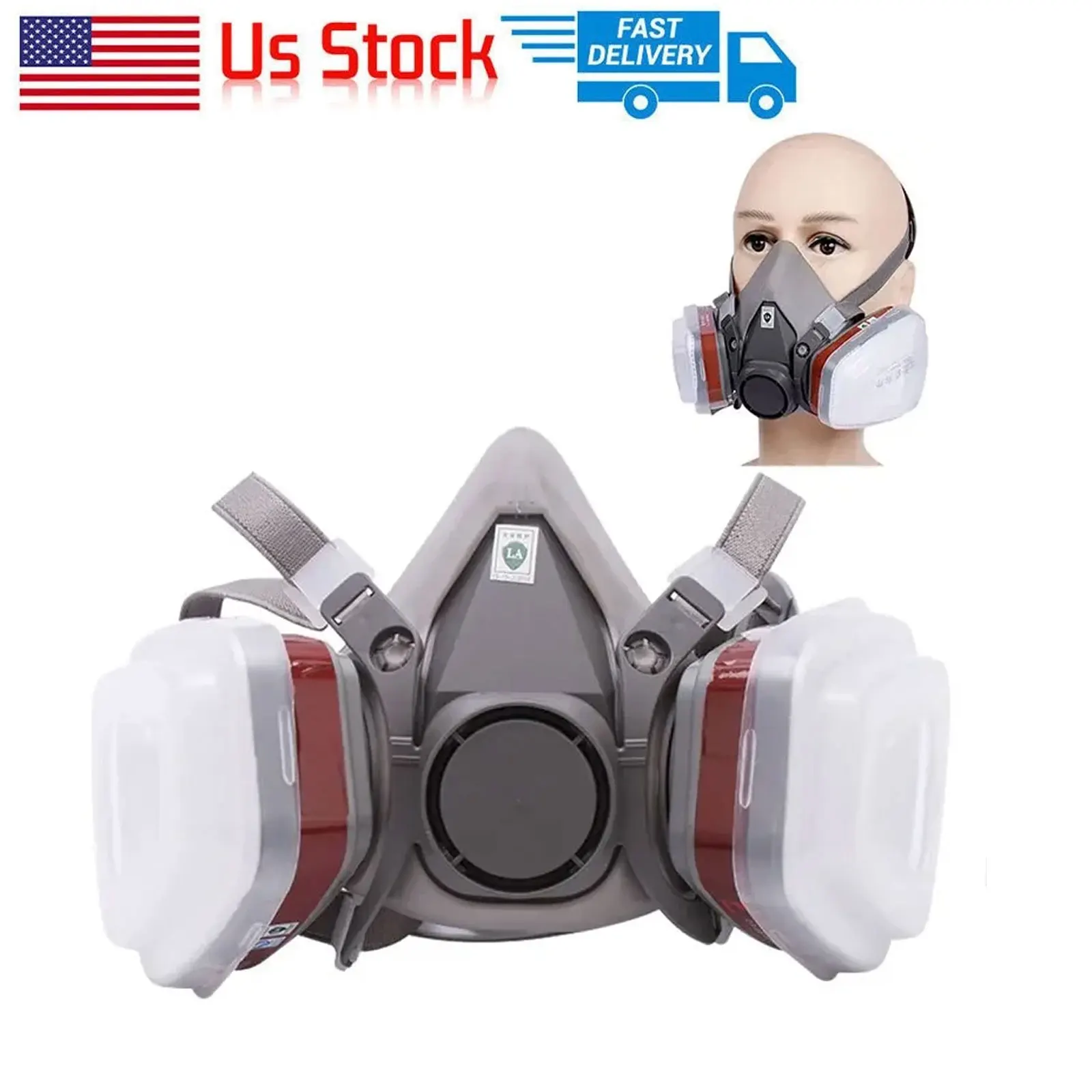 27in1 6200 Half Face Dust Gas Mask Respirator For Industrial Paint Spray Chemical Organic Vapor With Filters Protection
27in1 6200 Half Face Dust Gas Mask Respirator For Industrial Paint Spray Chemical Organic Vapor With Filters Protection