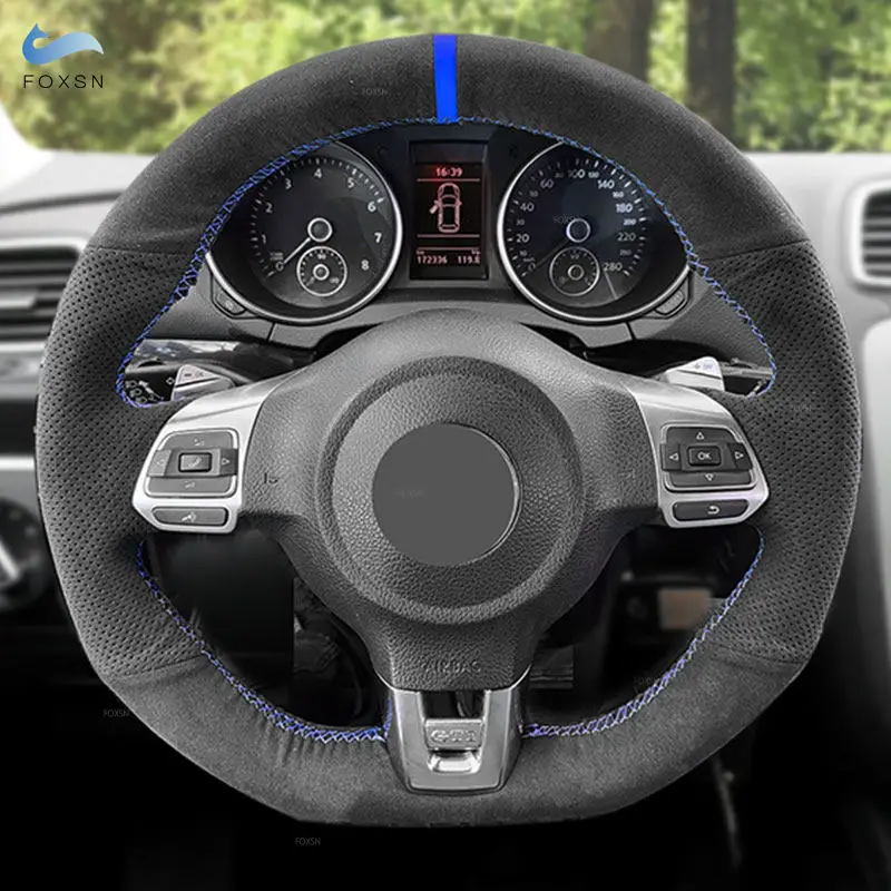 Автомобильные аксессуары, чехол на руль, замшевая кожаная отделка для VW Golf 6 MK6 2009-2014 Polo GTI Scirocco CC Tiguan R-Line 2010-2016
Автомобильные аксессуары, чехол на руль, замшевая кожаная отделка для VW Golf 6 MK6 2009-2014 Polo GTI Scirocco CC Tiguan R-Line 2010-2016