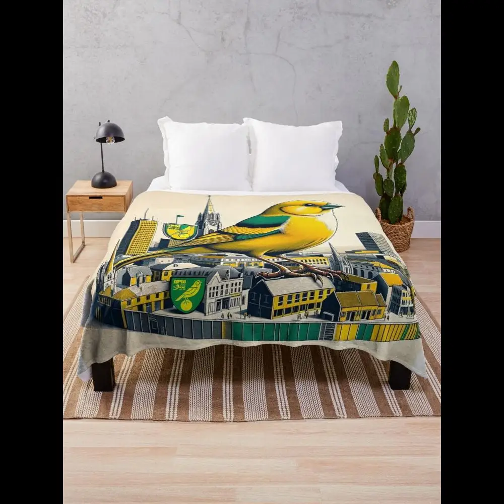 Norwich City Football Club Artwork Throw Blanket
Norwich City Football Club Artwork Throw Blanket