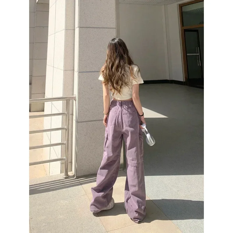 Purple Vintage Loose Casual Jeans High Waist New Women's Cargo Pants Full Length Slim American Style Fashion Female Jeans
Purple Vintage Loose Casual Jeans High Waist New Women's Cargo Pants Full Length Slim American Style Fashion Female Jeans