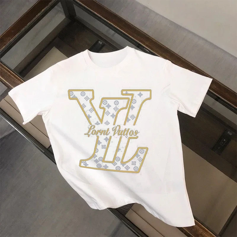 Luxury Brand Men's 100% Cotton T-Shirt Pattern Letter Printing Short Sleeve Fashion Casual Loose Fitness Oversized Women's Shirt
Luxury Brand Men's 100% Cotton T-Shirt Pattern Letter Printing Short Sleeve Fashion Casual Loose Fitness Oversized Women's Shirt