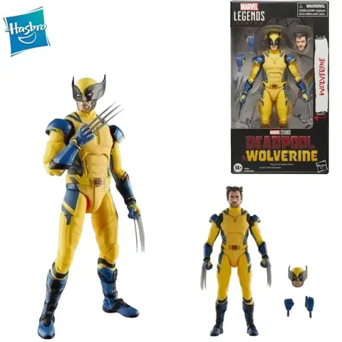 Marvel Legends X-Men Yellow Battle Clothes Wolverine Film Deadpool X-Men Wolverine Model Doll Action Figure Birthday Toy Gift