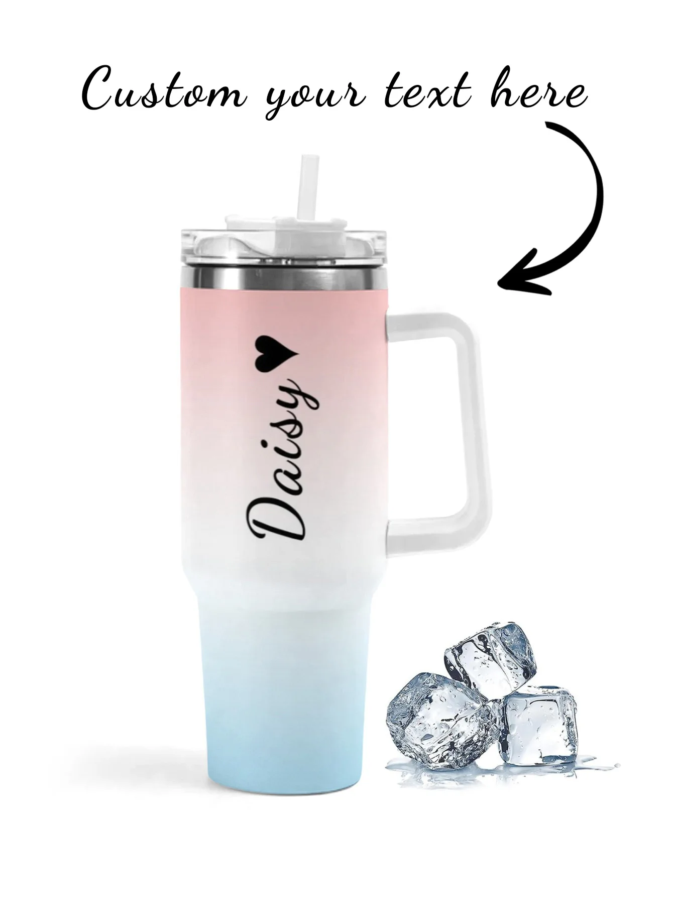 Personalized 40 ounce water cup Customized picture text travel cup Stainless steel water cup Insulated water cup
Personalized 40 ounce water cup Customized picture text travel cup Stainless steel water cup Insulated water cup