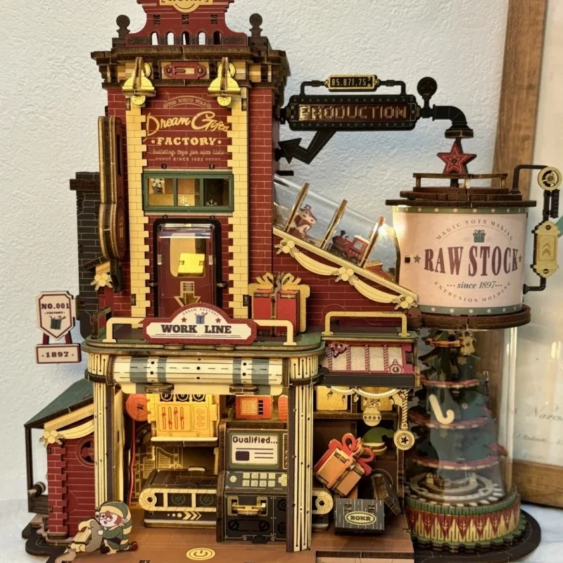 Robotime Rokr Dream Gift Factory 3d Wooden Puzzles Wooden Music Box Christmas Wooden Model Kits Build Best Birthday Gifts
Robotime Rokr Dream Gift Factory 3d Wooden Puzzles Wooden Music Box Christmas Wooden Model Kits Build Best Birthday Gifts