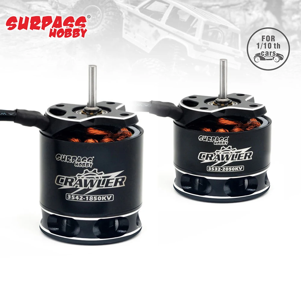 SURPASS HOBBY 3532 3542 Crawler Outrunner Brushless Motor for 1/10 1/12 RC Crawler Car Axial SCX10 TRX-4 TRX-6 Tamiya
SURPASS HOBBY 3532 3542 Crawler Outrunner Brushless Motor for 1/10 1/12 RC Crawler Car Axial SCX10 TRX-4 TRX-6 Tamiya
