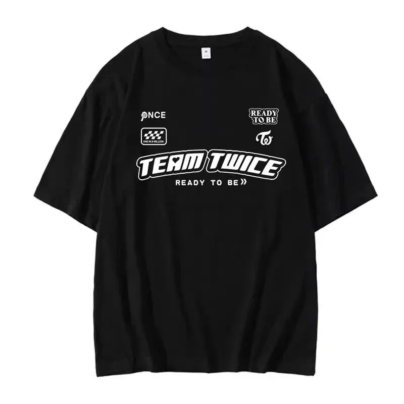Men's and women's T-shirt READY TO BE Kpop, fan clothing, fashion trend, team, 100% cotton tops, high quality, summer
Men's and women's T-shirt READY TO BE Kpop, fan clothing, fashion trend, team, 100% cotton tops, high quality, summer