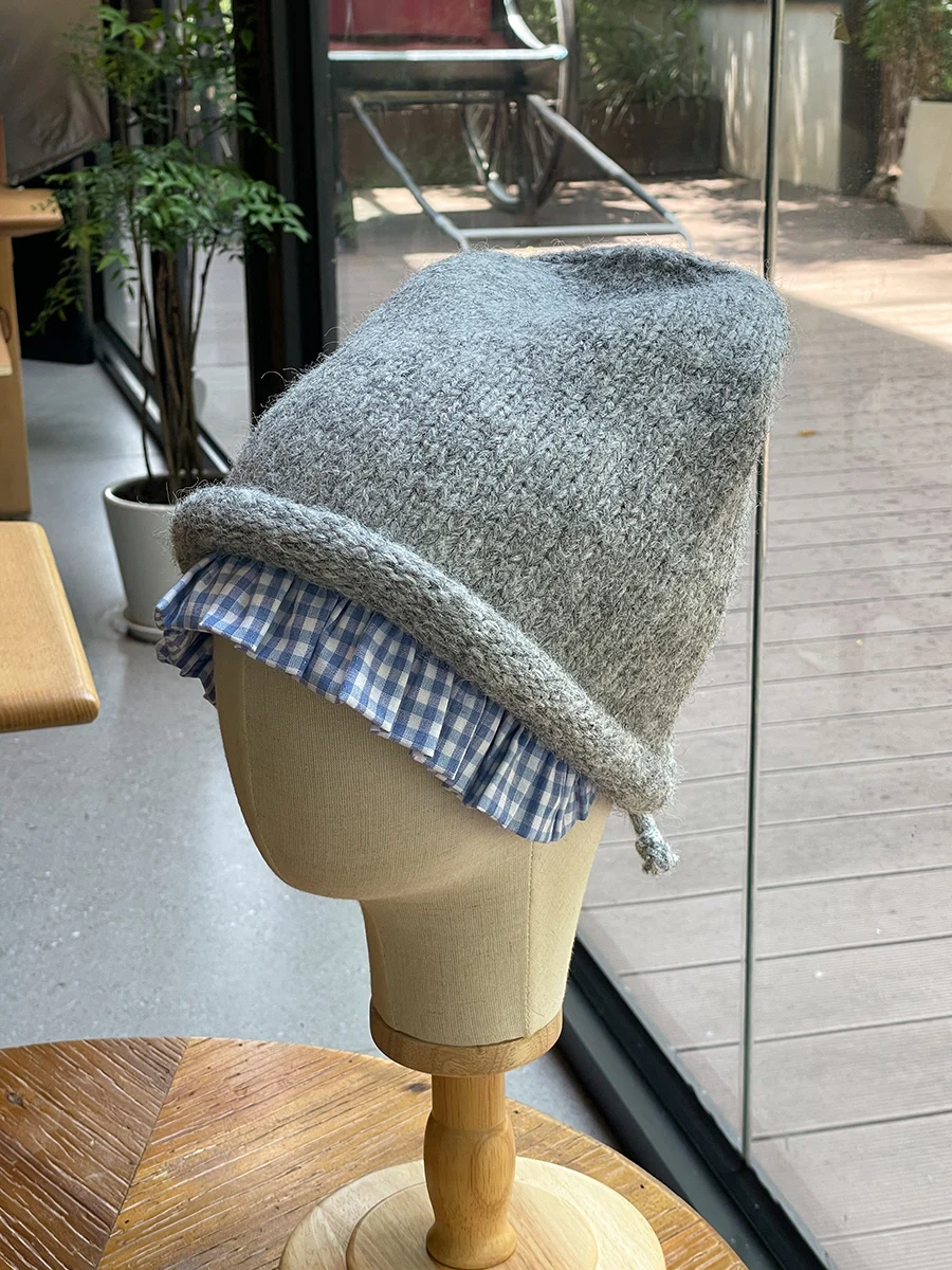 Vintage Small Plaid Lace Knitted Slouchy Hat for Women, Autumn and Winter Warm Versatile Face-Slimming Ear-Protecting Yarn Hat
Vintage Small Plaid Lace Knitted Slouchy Hat for Women, Autumn and Winter Warm Versatile Face-Slimming Ear-Protecting Yarn Hat