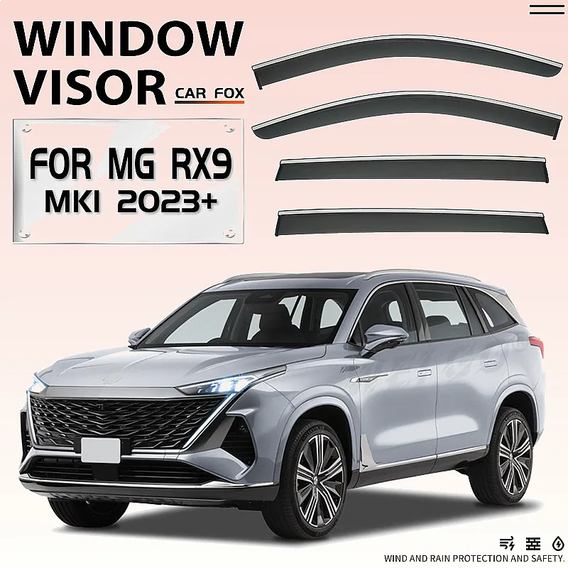 4Pcs For MG RX9 2023+ Car Window Visor Rain Sun Shade Awning Windshield Side Deflector Auto Accessories
4Pcs For MG RX9 2023+ Car Window Visor Rain Sun Shade Awning Windshield Side Deflector Auto Accessories