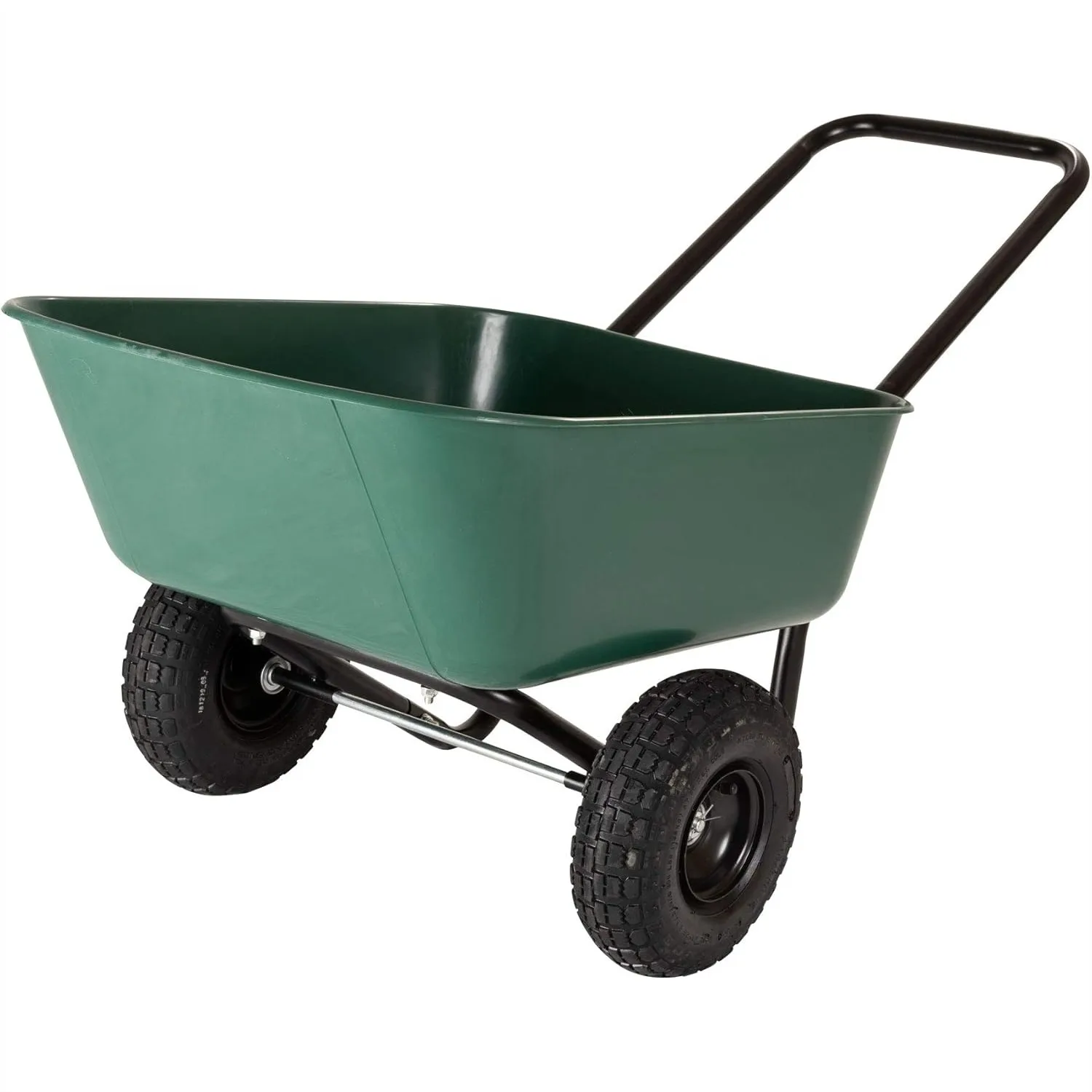 Dual-Wheel Residential Wheelbarrow Garden Cart, 4 cu ft Poly Tray, 300 lbs Capacity for Easy Yard Work
Dual-Wheel Residential Wheelbarrow Garden Cart, 4 cu ft Poly Tray, 300 lbs Capacity for Easy Yard Work
