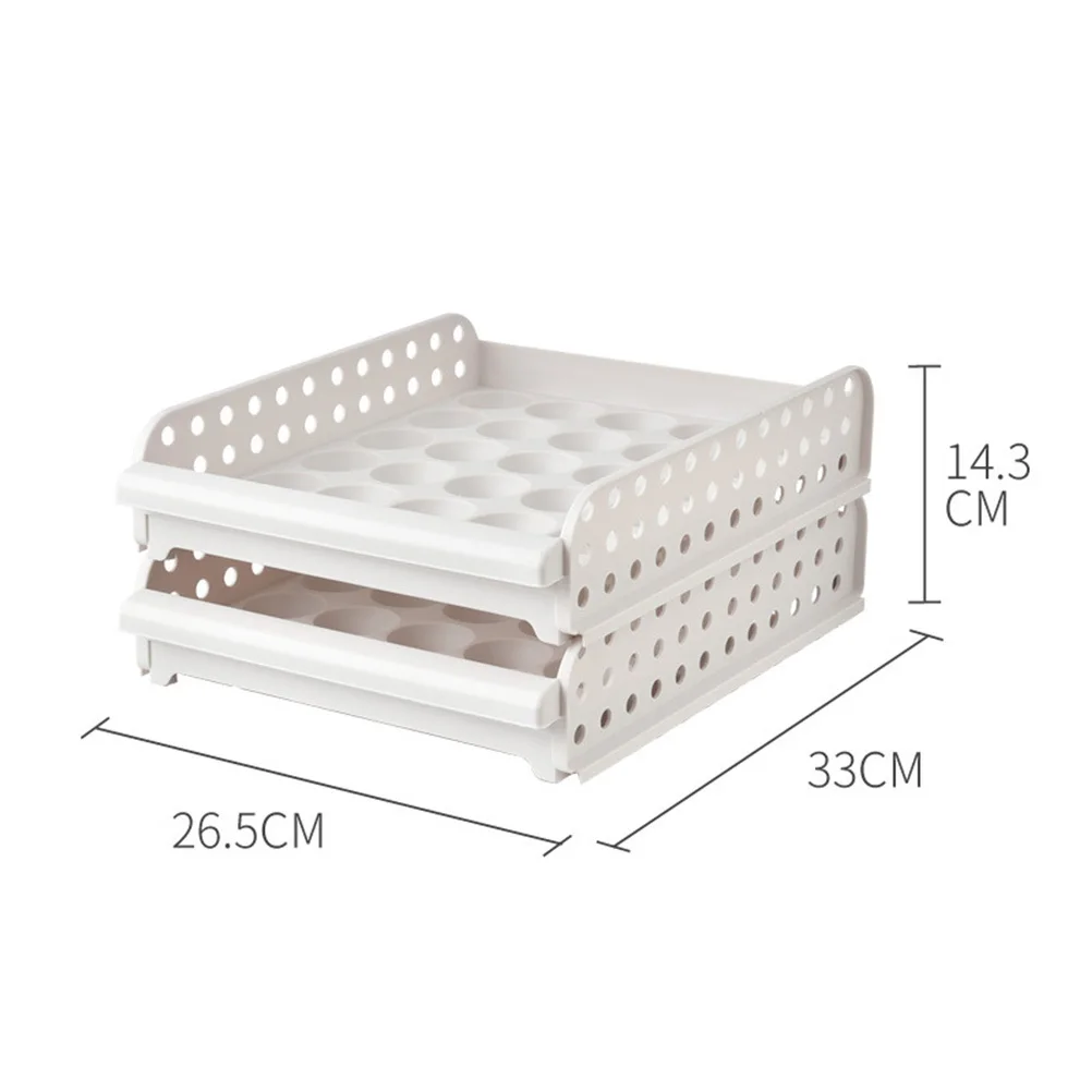 Штабелируемая коробка для яиц с 30 сетками, белый 2-слойный пластиковый лоток для хранения яиц, органайзер для холодильника, контейнер, эффективное пространство
Штабелируемая коробка для яиц с 30 сетками, белый 2-слойный пластиковый лоток для хранения яиц, органайзер для холодильника, контейнер, эффективное пространство