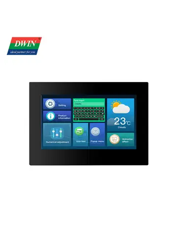 DWIN 4.3/7.0/10.1 DGUS2 Commercial Grade HMI LCD Display Resistive Touch Screen With Shell Connect With PLC/Arduino/STM32