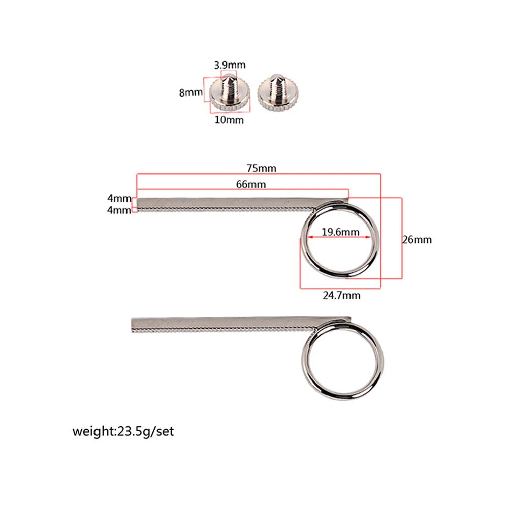 2 Sets Trumpet Finger Ring Metal Slide Pull Hook Screw Small Replacement Cornet Accessory Durable Lightweight Practical
2 Sets Trumpet Finger Ring Metal Slide Pull Hook Screw Small Replacement Cornet Accessory Durable Lightweight Practical
