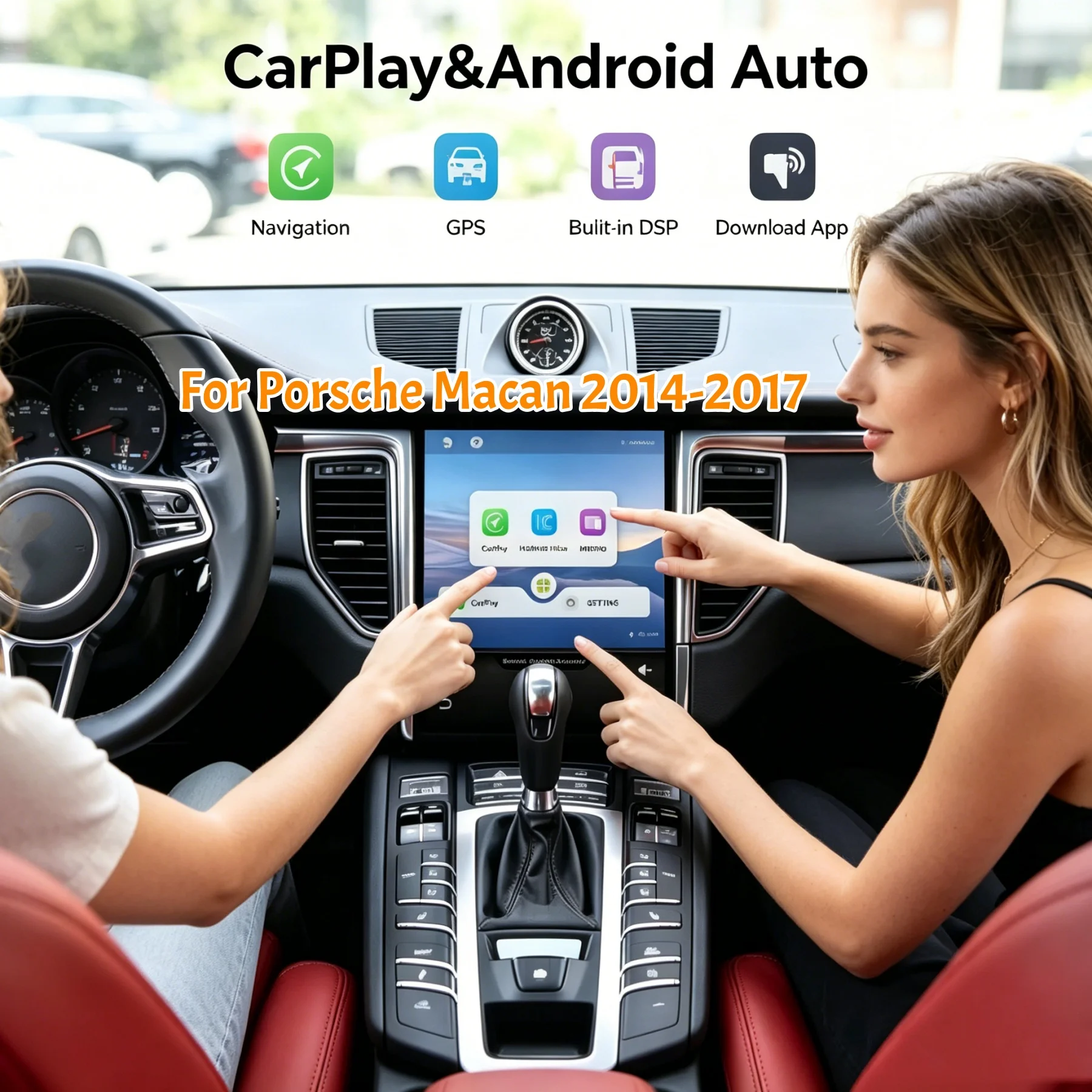 Car Radio For Porsche Macan 2014-2017 Carplay Auto PCM 3.1 / PCM 4.0 Android GPS WIFI Bluetooth DSP Head Unit QLED Touch Screen
Car Radio For Porsche Macan 2014-2017 Carplay Auto PCM 3.1 / PCM 4.0 Android GPS WIFI Bluetooth DSP Head Unit QLED Touch Screen
