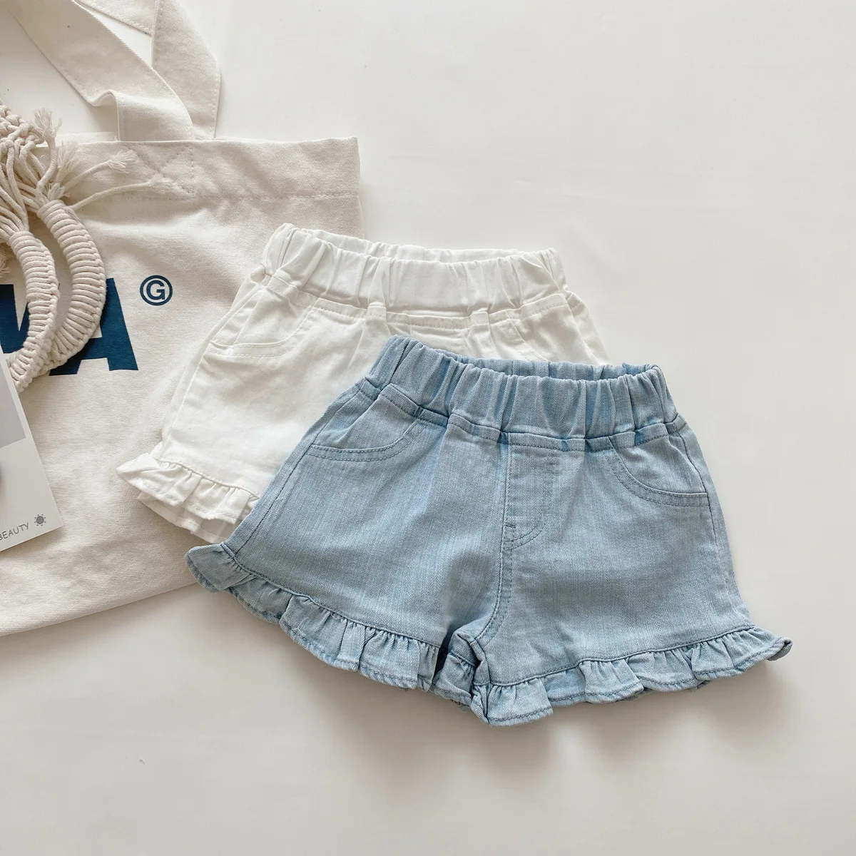 Fashion Kids Girl Ruffle Denim Shorts Children's Shorts For Girls' Summer Clothes Blue And White Shorts Jeans Casual Short Pants
Fashion Kids Girl Ruffle Denim Shorts Children's Shorts For Girls' Summer Clothes Blue And White Shorts Jeans Casual Short Pants