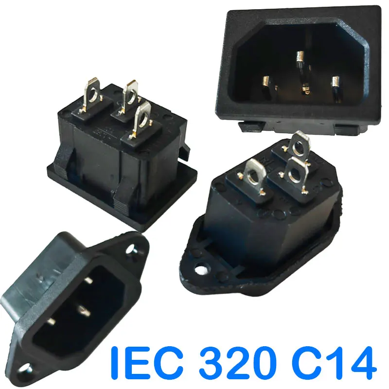 5/10PCS 3P IEC 320 C14 Male Plug Panel Power Inlet Sockets Connectors AC 250V 10A
5/10PCS 3P IEC 320 C14 Male Plug Panel Power Inlet Sockets Connectors AC 250V 10A