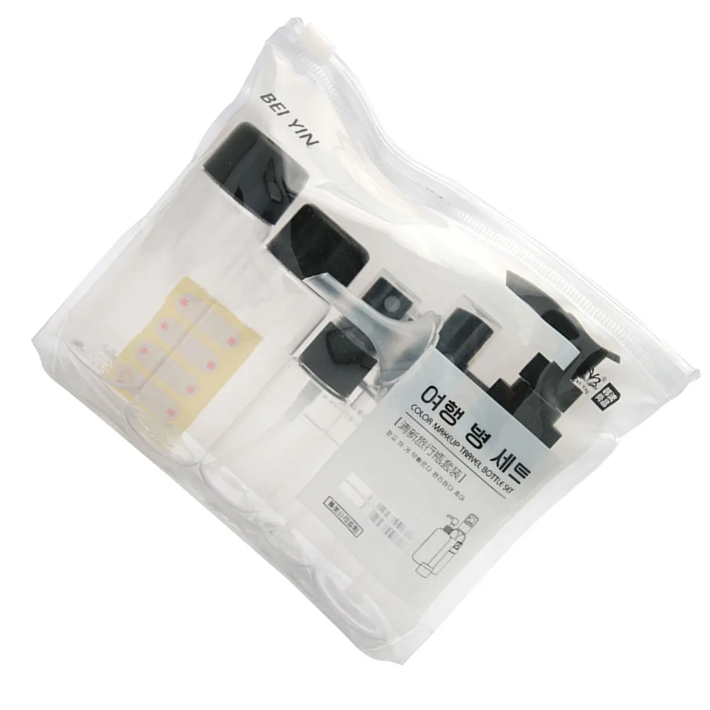 7pcs Refill Set High Quality Transparent Plastic Travel Dispenser Pump Bottle Ideal Shampoo Hand Soap Facial Cleanser 
7pcs Refill Set High Quality Transparent Plastic Travel Dispenser Pump Bottle Ideal Shampoo Hand Soap Facial Cleanser