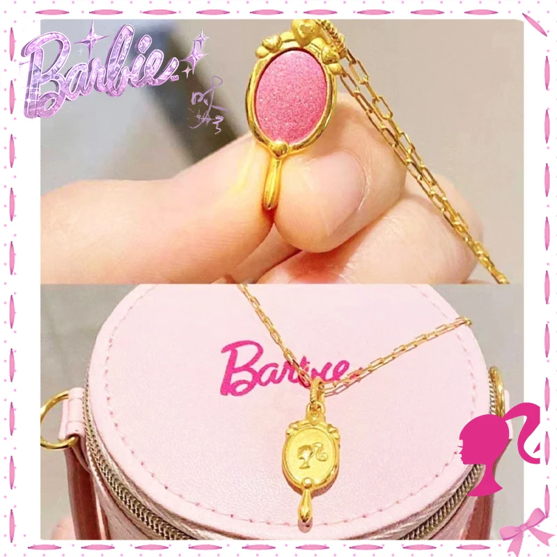 Barbie Mirror Shape Necklace Kawaii Metal Delicate Jewelry Stylish Decoration Trendy Movie Ornaments Lovely Girls Gift Christmas
Barbie Mirror Shape Necklace Kawaii Metal Delicate Jewelry Stylish Decoration Trendy Movie Ornaments Lovely Girls Gift Christmas