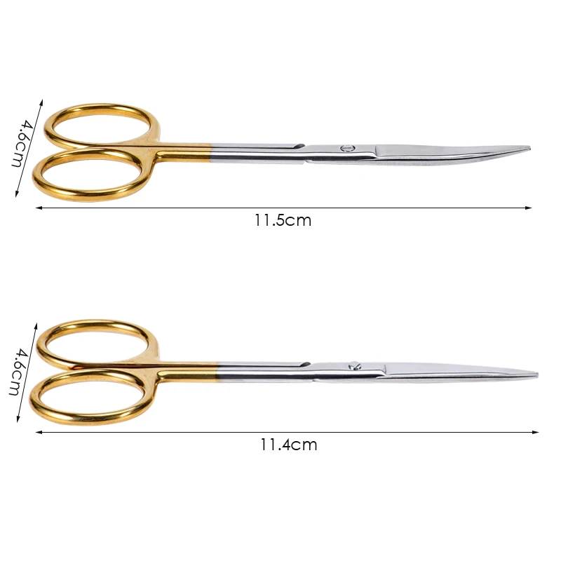 1pc Gold Handle Scissors Cosmetic Instruments Stainless Steel Surgical Scissors Professional StitchesBeauty Equipment
1pc Gold Handle Scissors Cosmetic Instruments Stainless Steel Surgical Scissors Professional StitchesBeauty Equipment