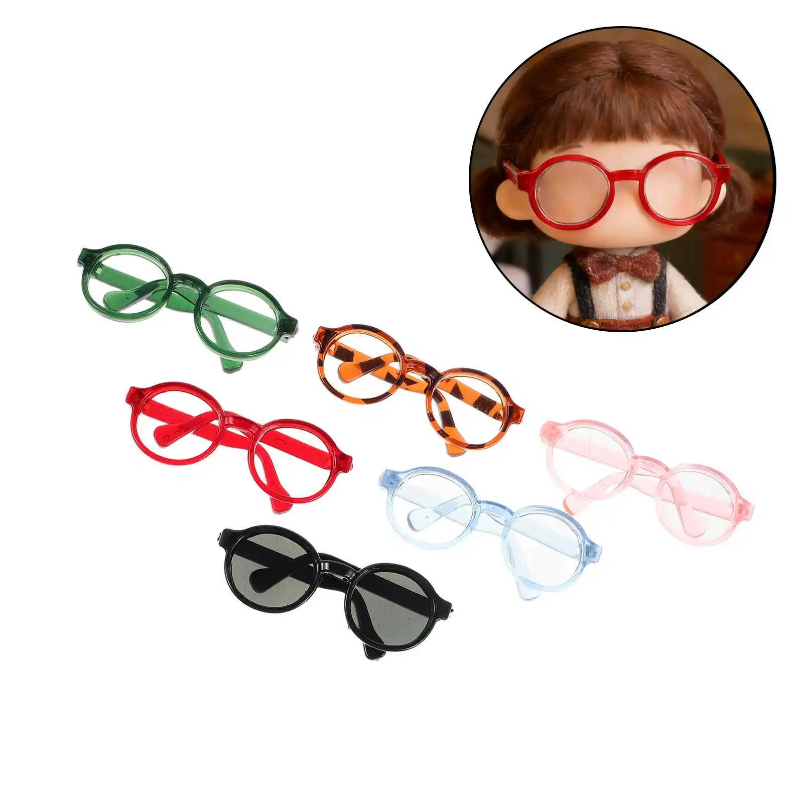 6Pcs Miniature Glasses Accessories Lightweight Eyewear for Creative Dress Up Crafts Pets Photography Props
6Pcs Miniature Glasses Accessories Lightweight Eyewear for Creative Dress Up Crafts Pets Photography Props