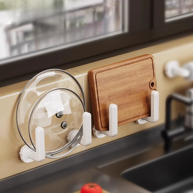 Kitchen Storage Rack Suction Cup Pot Lid Rack Anti-mildew Portable Design Anti-slip Surface Stylish and Space Optimization
Kitchen Storage Rack Suction Cup Pot Lid Rack Anti-mildew Portable Design Anti-slip Surface Stylish and Space Optimization