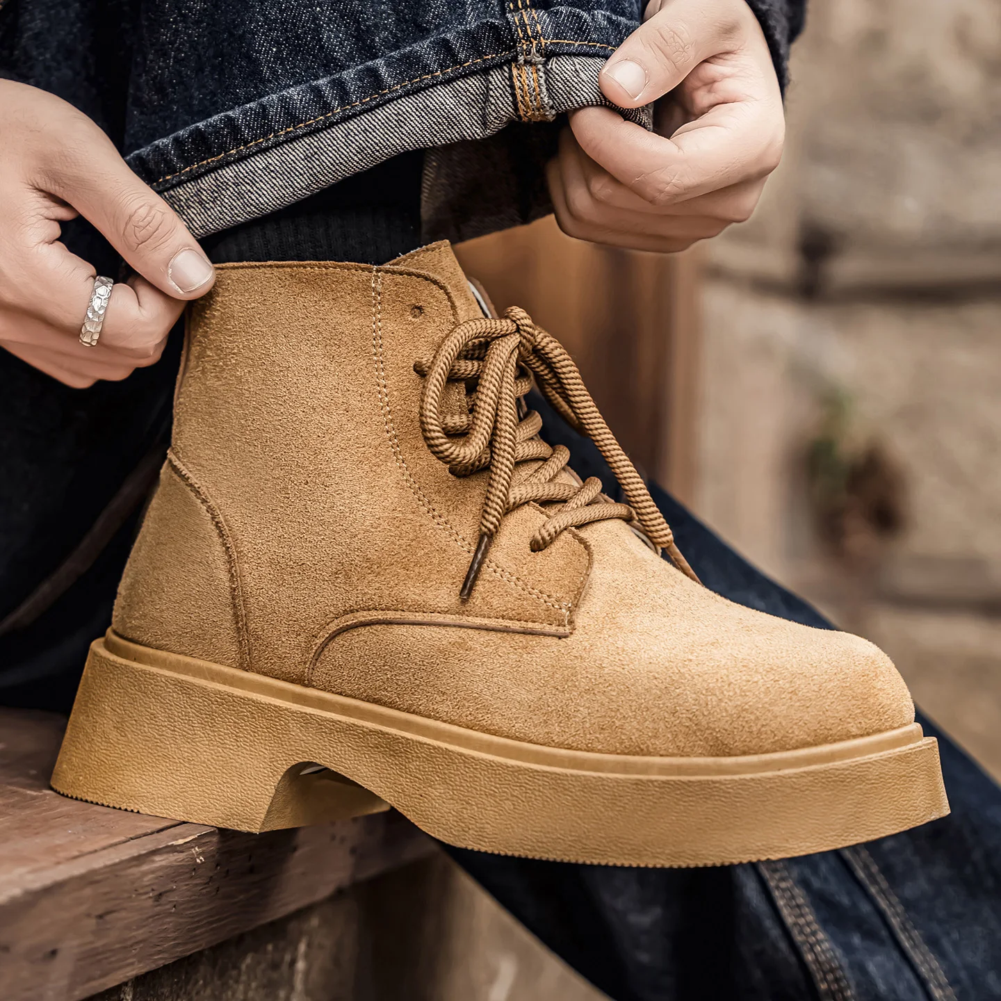 2025 New Arrival Men's Winter High-top Shoes | Fleece-lined Thickened Warm Cotton Shoes | Versatile Yellow Work Boots for Men
2025 New Arrival Men's Winter High-top Shoes | Fleece-lined Thickened Warm Cotton Shoes | Versatile Yellow Work Boots for Men