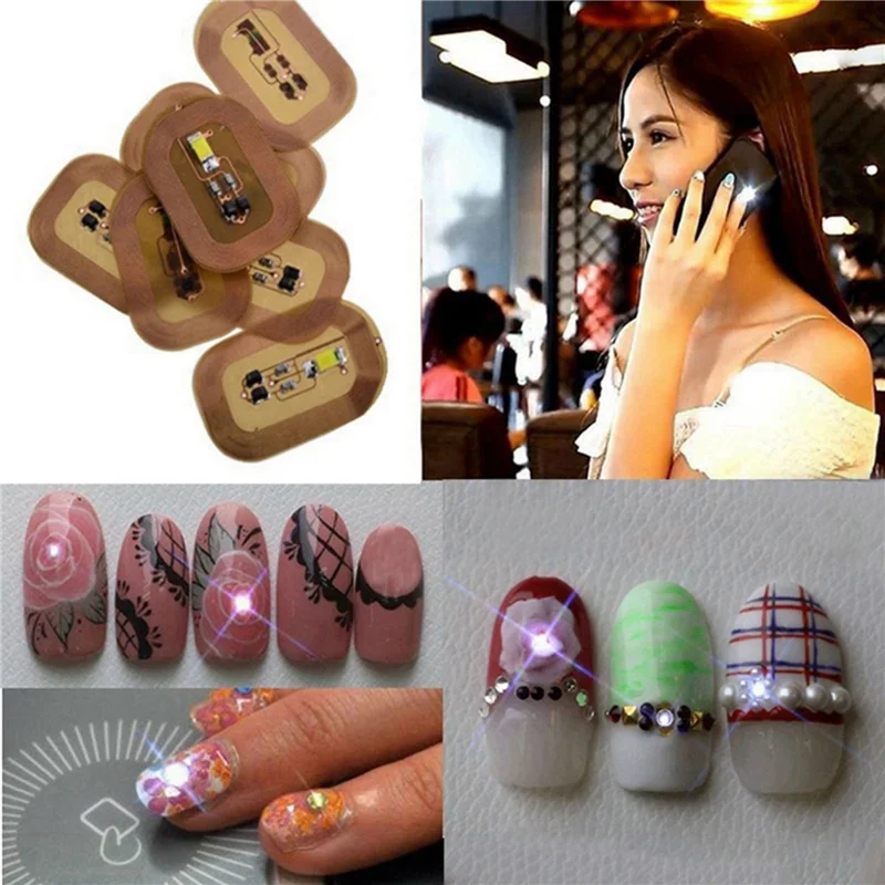 15Pcs NFC Flash Nail Sticker LED Bare Chip Intelligent Luminous Nail Lamp Nail Sticker Enhancement, White Light
15Pcs NFC Flash Nail Sticker LED Bare Chip Intelligent Luminous Nail Lamp Nail Sticker Enhancement, White Light