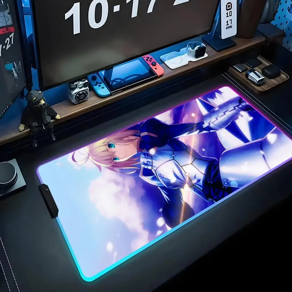 Игровой коврик для мыши Saber RGB, большой светодиодный коврик для ПК, светящийся коврик для мыши, большой коврик для клавиатуры, настольный коврик с подсветкой
Игровой коврик для мыши Saber RGB, большой светодиодный коврик для ПК, светящийся коврик для мыши, большой коврик для клавиатуры, настольный коврик с подсветкой