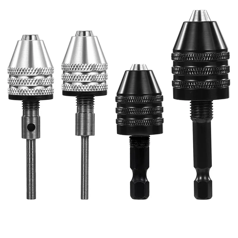 A21I-4Pack Round To Hex Adapter 1/4 1/8 1/16Inch Drill Chuck Adapter Keyless Drill Chuck Bit Hex For Impact Driver Conversion
A21I-4Pack Round To Hex Adapter 1/4 1/8 1/16Inch Drill Chuck Adapter Keyless Drill Chuck Bit Hex For Impact Driver Conversion