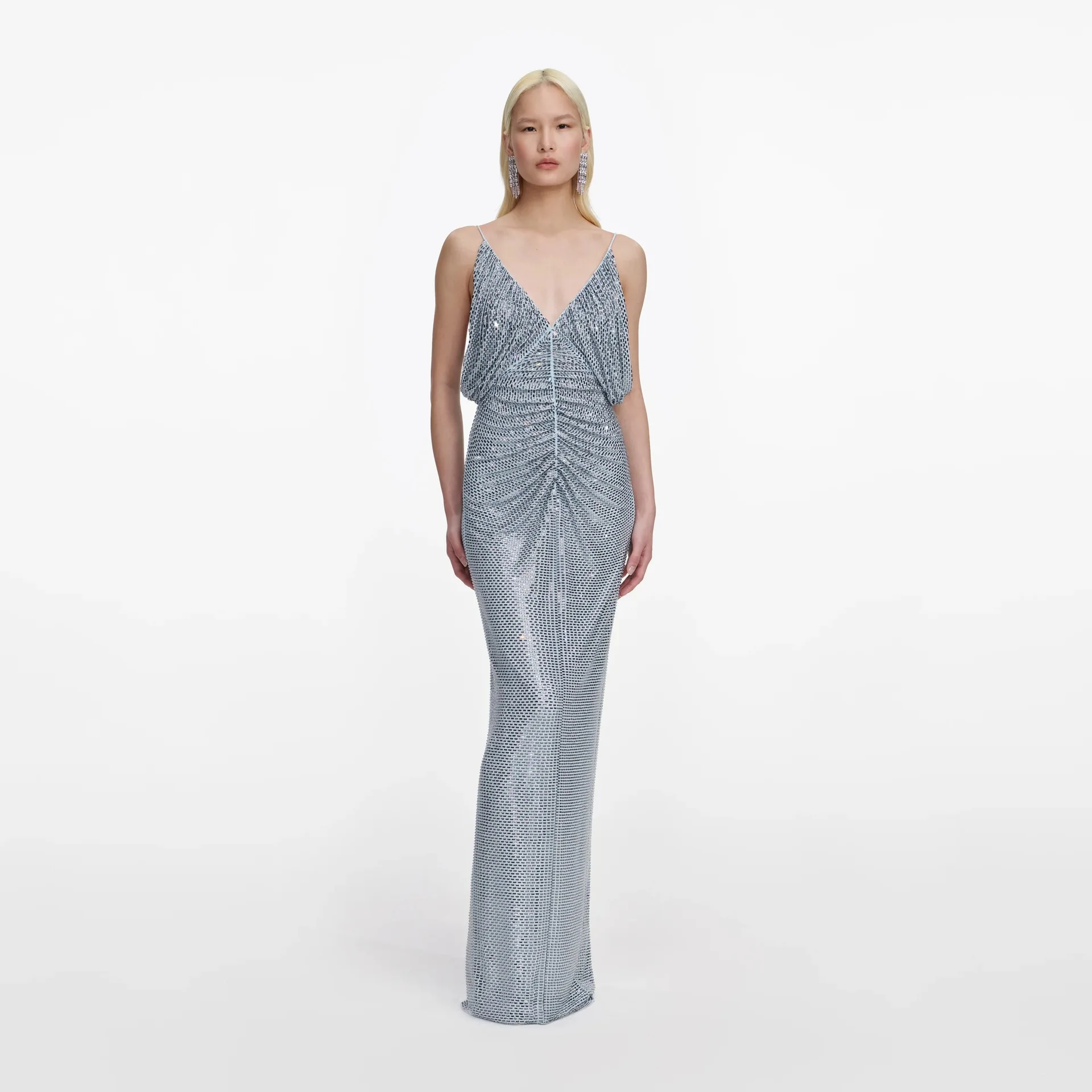 Women's Sexy Sleeveless V Neck Backless Beading Sky Blue Dress for Party Bar Nightclub Stage Performance 2026 New Costume
Women's Sexy Sleeveless V Neck Backless Beading Sky Blue Dress for Party Bar Nightclub Stage Performance 2026 New Costume