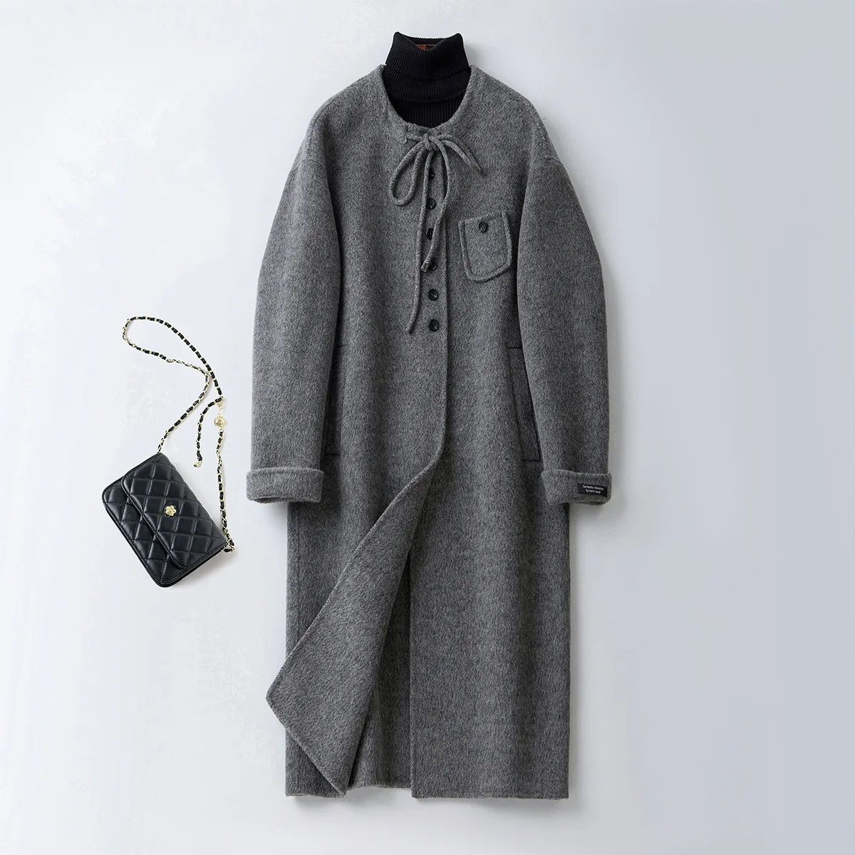 High Quality Wool Coat Woolen Coat Women Loose Casual Autumn Winter
High Quality Wool Coat Woolen Coat Women Loose Casual Autumn Winter