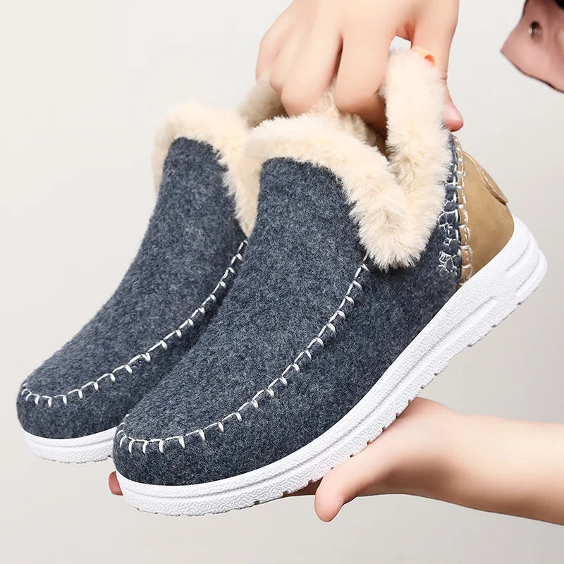 Cotton Women's Winter Boots with Thick Velvet Snow Boots Short Fashionable and Warm Cotton Boots Cheap Shoes Clearance
Cotton Women's Winter Boots with Thick Velvet Snow Boots Short Fashionable and Warm Cotton Boots Cheap Shoes Clearance